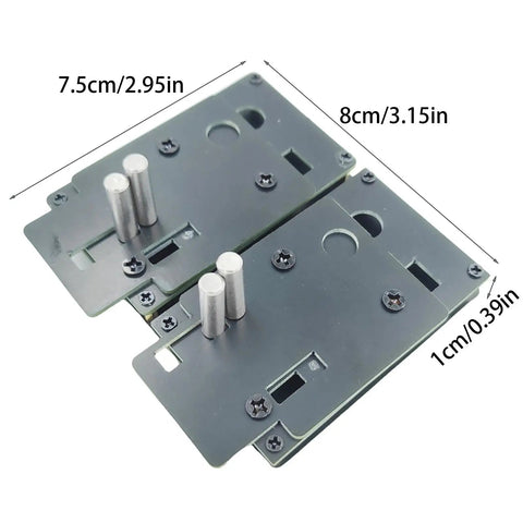 Dimensions of Badass Pro Soldering Station Jig Snaps Right On For Xt90 Ec5 Ec3 T Plugs with dual metal pins.