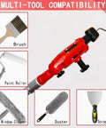 Multi Angle Paint Tool Clamp With 180 Degree Rotating Holder showing compatibility with brushes and rollers