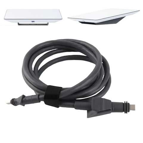 Rock Solid 6.6 Ft Ethernet Extension Cable IP68 Waterproof Flat Network Cord coiled with connectors for reliable connections.