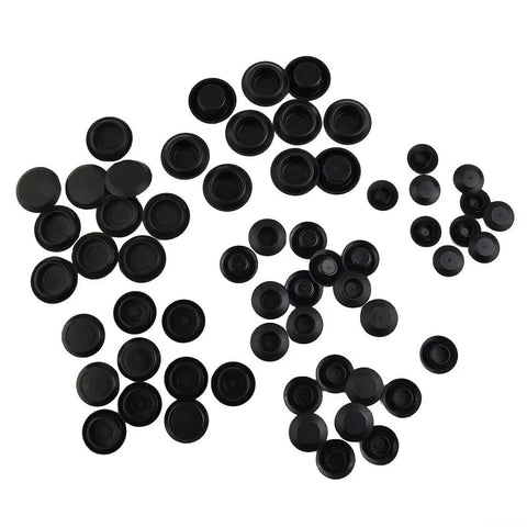 60-Piece Plastic Hole Assortment For Auto Body Sheet Metal Clips With Depressed Center And Flush Mount Trim Clips DIY