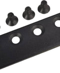 Heavy Duty Black Metal Barn Door Track Connector For 3.15 Inch Tracks Splicing Plate with bolts, black finish