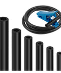 Six Piece Silicone Vacuum Hose Kit With 4.9 Ft Of Flexible Vacuum Lines And Tube Cutter, Size Range 1/8 In To 3/8 In