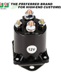 12V Golf Cart Solenoid For Club Car DS And Precedent Gas Carts 1984 Up, 4 Terminal Copper Contacts, Replaces OEM 1013609 1012275 435-154 1117 LPL6003, Heavy Duty Start Power