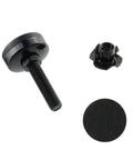 4 Pack Adjustable Furniture Leveling Feet Three Eighths Inch By Sixteen Thread Black Metal Leg Levelers With Felt Pads components