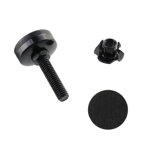 4 Pack Adjustable Furniture Leveling Feet Three Eighths Inch By Sixteen Thread Black Metal Leg Levelers With Felt Pads components