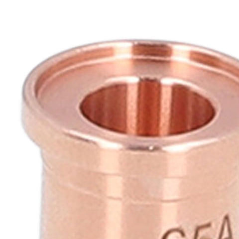 Close-up of Lightweight Brass Plasma Cutting Electrode Tip from Kit For PMX 65 85 105 And 65A Pro Grade 5 Pack Durable Consumables