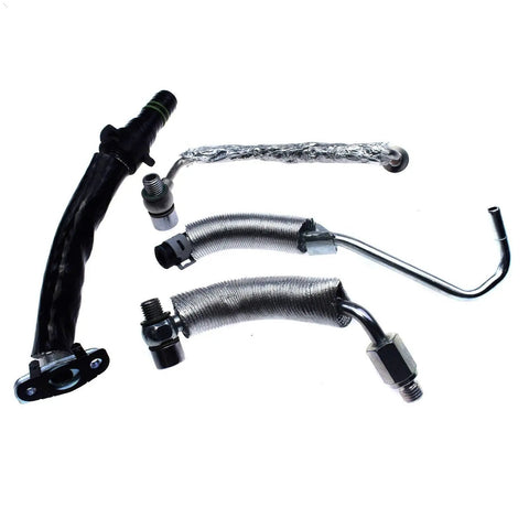 Upgrade Your Ride With This Ultimate 4 Piece Oil Return Drain And Feed Pipe Kit Perfect For Chevrolet Cruze Sonic Trax Encore 1.4L Engines Ensuring Rock Solid Stability And Super Easy Installation While You Keep The Flow Moving Smooth Like The Best Of. 4-piece metal oil return and feed pipe kit for Chevrolet Cruze 1.4L engine