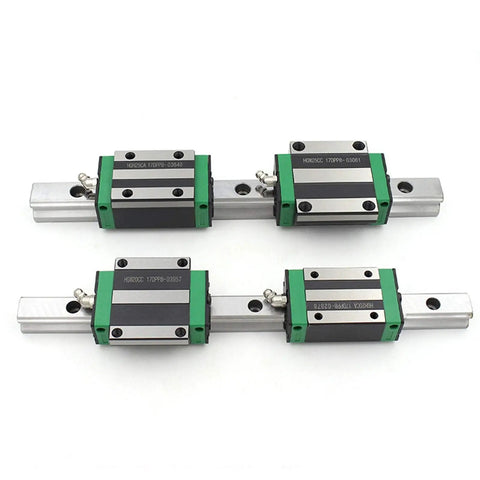 High Precision Stainless Steel Linear Guide Rail Set For CNC Machines And 3D Printers HGH20CA HGW20CC Compatible Top Notch Smooth Glide For Rail Motion System And Automated Equipment Durable Slider Guide Rails, two rails with four blocks