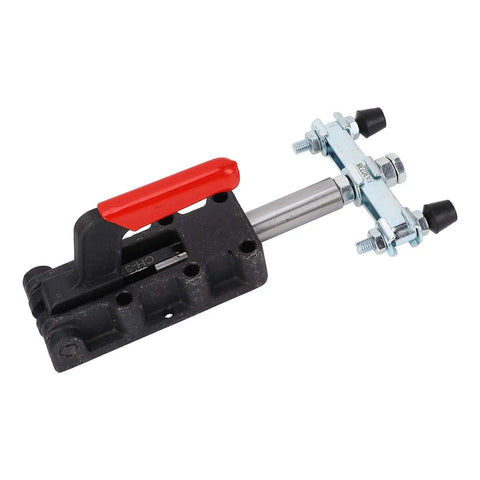 50mm Stroke Double Headed Heavy Duty Push Pull Toggle Clamp For Welding, Carbon Steel Construction, Adjustable Tension, Quick Side Mount Install
