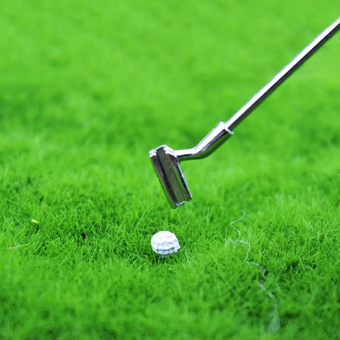 One To Twelve Scale Mini Golf Set For Dollhouse With Alloy Golf Clubs And Balls Realistic Golfing Accessories For Enthusiasts And Collectors