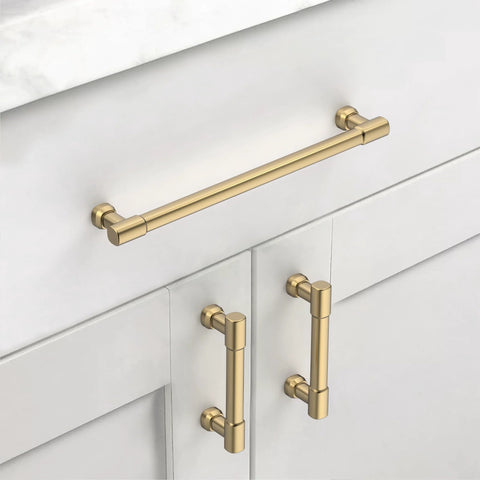 10 Pack 7.5 Inch Champagne Bronze Cabinet Pulls For Kitchen Cabinets Drawers And Cupboards Durable Rust Resistant Solid Metal Handles Installed