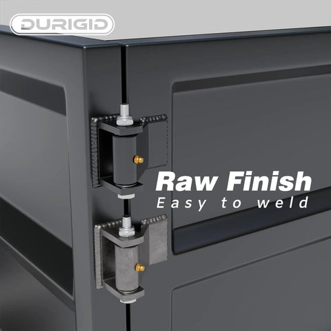Heavy Duty Weld On Strap Hinges For Dump Trailers With Zerk Grease Fitting, Straight Up Heavy Load Handling For Trucks And Bbq Smokers, Boss Grade Raw Steel, 2 Pack, welded to trailer frame.