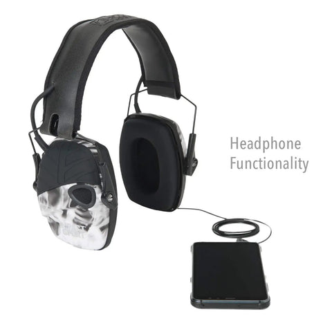 Impact Sport Electronic Shooting Earmuff With 4x Sound Amplification And Auto Shutoff To 82 dB 22 NRR Hearing Protection