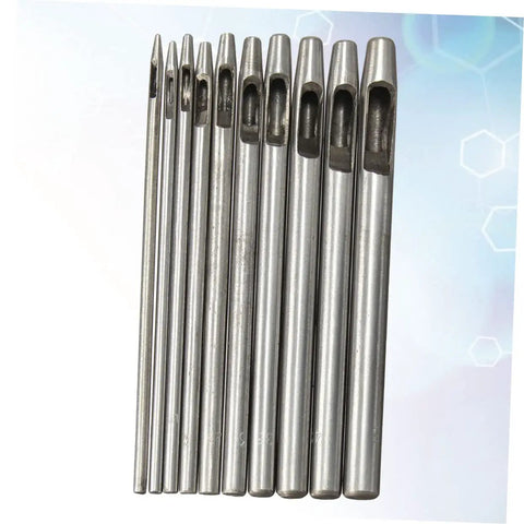 Circle Hole Punch Set For Leather, Fabric, Plastic And Rubber, metal punch tools in various sizes