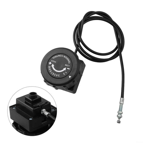 Dynamic Cycling Resistance Fine Tuning Rotary Adjuster With 8 And 10 Gear Cable Kit for Fitness Exercise Bikes, black color.
