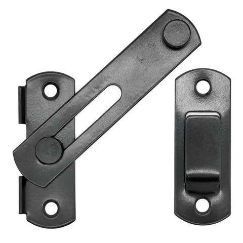 Sliding Barn Door Lock For Privacy In Stainless Steel, Durable Latch For Barn Doors, Pet Doors, Bathrooms, Outdoor, 2 Pack
