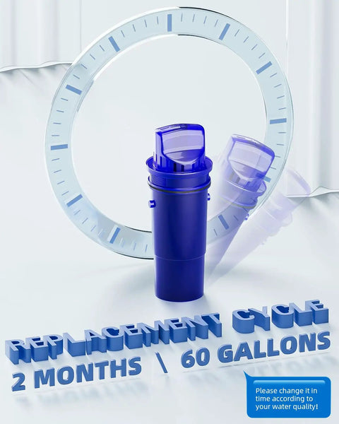 Replacement Water Filter For Pitchers And Dispensers, Adsorbs Ninety Nine Percent Chlorine, Pack Of Six, Upgraded Desenruis Filter