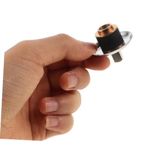 Hand holding stainless steel blender drive coupling replacement blade coupler for kitchen blenders built to last and easy to fit