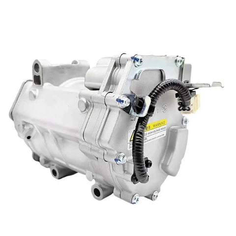 Heavy Duty Electric AC Compressor For BYD G5 S6 F3 F6 Tang Han EV Song Plus, showcasing strong housing and plug and play design.