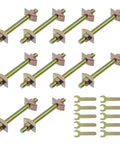 10 Sets Countertop Connector Bolts For Tables And Furniture Panels Dope Drawbolt Joint Connectors Miter Draw Bolt Zip Bolt Pack