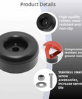 4 Pack Heavy Duty Rubber Foot Pads 2.5 Inch Round Bumpers Vibration Dampeners with Screw Kit for Generators