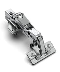 Close-up view of 2 Pack 175 Degree Soft Close Hinges For Corner Cabinets With Clip On Plates and multi pivot design