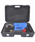 Built Like A Tank 15 Ton Hydraulic Crimping Tool With 14 Die Set Professional Grade For 9 Awg To 800 MCM Cable in carrying case.