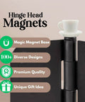 Door Hinge Heads Decorative Topper Set Of 5 Magnetic Latte Art Coffee Hinge Heads on miniature door hinge.