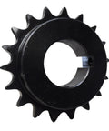 Side view of 50 Pitch Roller Chain Sprocket With 18 Teeth And 1-1/2 Inch Bore, Built Tough From Carbon Steel With Heat Treated Teeth