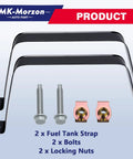 Fuel Gas Tank Straps Bracket With Bolts And Locking Nuts For Chevy Silverado 1999 To 2019 1500 2500 3500 Bolt Up Replacement