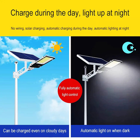 JUDYSSY Spot Lightingsolar Street Light, Led Dusk to N Solar Outdoor Light Lamp, bright security light with solar charging feature.