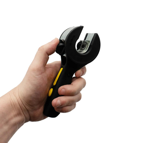XForce Ratcheting Metal Tubing Cutter For Copper Aluminum And Stainless Steel Piping Adjustable Pipe Cutter With Precision Cuts For One Eighth To One And One Eighth Inch Tubes Heavy Duty Hand Tool For Automotive And HVAC Projects