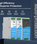 Heavy Duty Ac Dc Din Rail Power Supply 240W 48V 5A Output With Built In Active Pfc showing three models with various protections.