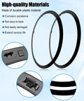 High-quality materials for Mini Cooper Headlight Trim Ring for F55 F56, Protective Edge Guard, easy install features shown