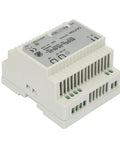 60W 24V DIN Rail Power Supply, Single Output AC DC Switching PSU DR-60-24, white aluminum case