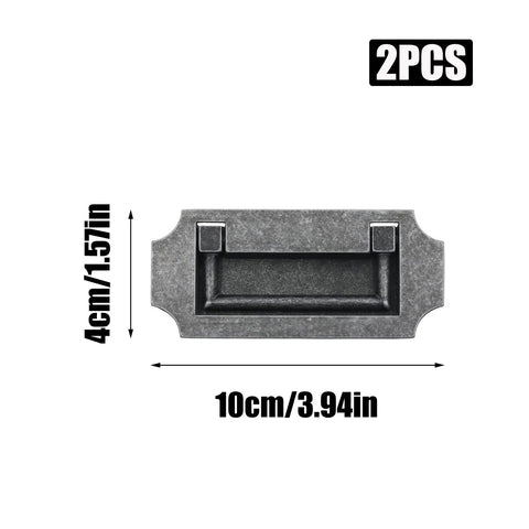 Hidden Cabinet Pulls With Screws, Recessed Low Profile Drawer Handles For Cabinets And Drawers, Zinc Alloy Gray Hardware