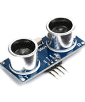 HC SR04 Ultrasonic Sensor Module Kit For Arduino Mega R3 Duemilanove Nano with dual transducers and pins, blue circuit board