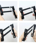 Holding Black Folding Spring Table Hinge Set, 2 Pack, Lifting Mechanism For Coffee Tables, Desks, And Computer Tables