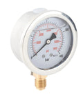 Heavy Duty Hydraulic Pressure Gauge 0 To 400 Bar 0 To 5800 Psi with G 1/4 Inch Thread, 68 Millimeter Dial.