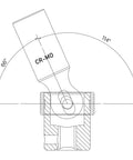 Diagram of Ten Piece One Half Inch Drive Deep Universal Impact Socket Set Metric Ten Through Nineteen Millimeter With 360 Degree Flex Head