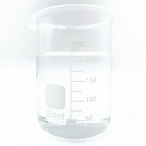 250ml beaker with clear liquid representing 1,3-Butanediol Cosmetic Humectant for Skincare Not Greasy Lightweight Hydration Booster Base 500g 17.6oz CAS 107-88-0 Suits All Skin Types For Water Cream Mask And Cleanser Formulations