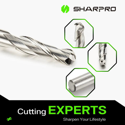 1/4 Inch Ball Nose CNC Router Bit With 1/4 Inch Shank Pro Grade Carbide Up Cut End Mill For Wood Aluminum Engraving Delivers Crisp