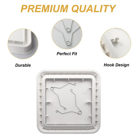 Built Tough Bathroom Exhaust Fan Cover Grille Quick Swap Replacement For Broan NuTone Models Moisture Resistant Abs Plastic Vent Hood With Slick Finish And Zero Hassle Install For House Refresh