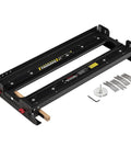 Rout N Plane Bench Top Board Mill XL Router Sled for flattening cutting boards and glued panels up to 24 inches, shown in black metal frame.