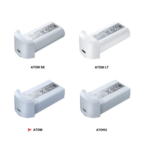 Smart Battery 2230mAh For Atom 3 Axis Gimbal Drone Replacement Power Pack Delivers Up To 32 Minute Fly Time, gray finish, Atom series models