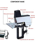 Electric Rapid Stapler For Book Binding With Foot Pedal Switch, Heavy Duty Saddle Stitch Binder, die-cast aluminum frame