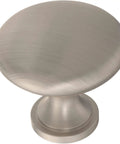Satin Nickel Cabinet Knobs 10 Pack Round Mushroom Design For Kitchen Cabinets Dresser Drawers Closet Furniture Premium Metal Built Tough Scratch Resistant No Fuss Room Refresh Real Deal Hardware close-up view