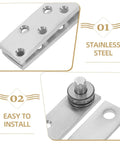 Stainless Steel Pivot Hinge System For Hidden Doors And Bookcase Doors, 360 Degree Rotatable, sleek design, easy install