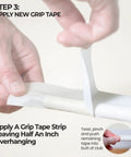 Applying grip tape on a golf club using Complete Golf Grip Regripping Kit For DIY Home Use Pro Quality Includes Hook Blade 15 Or 30 Tape Strips 5 Or 8 Oz Solvent Grip