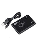 Black USB RFID card reader with connecting cable for Rugged Weatherproof Metal Keypad Reader For Four Doors Access Control Kit Outdoor.